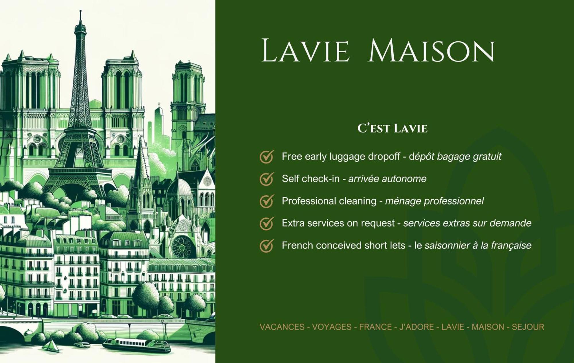 Lavie Maison Hot Tub And Ac Near Arc De Triomphe Paříž Exteriér fotografie